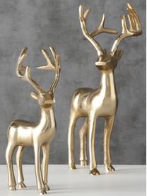 Cerfs décoratifs Noël Thielo, 2 élém., Aluminium, enduit, Or laiton, Lot de différentes tailles