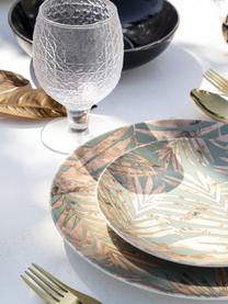 Súprava riadov s tropickým listovým vzorom Chic, 6 osôb (18 dielov), Viacfarebná, Súprava s rôznymi veľkosťami