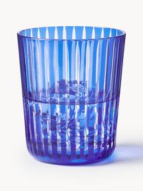 Waterglazen Cobalt, set van 6, Glas, Blauw, lila, Ø 9 x H 10 cm, 250 ml