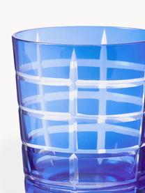 Waterglazen Cobalt, set van 6, Glas, Blauw, lila, Ø 9 x H 10 cm, 250 ml