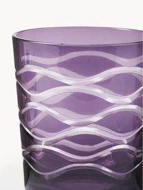 Vasos Cobalt, 6 uds., Vidrio, Azul y lila transparente, Ø 9 x Al 10 cm, 250 ml