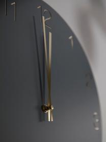 Nástěnné hodiny Charm, Potažený kov, Šedá, Ø 40 cm