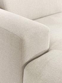 Grosses Ecksofa Melva (4-Sitzer), Bezug: 100 % Polyester Der strap, Gestell: Massives Kiefern- und Fic, Webstoff Hellbeige, B 339 x T 220 cm, Eckteil rechts