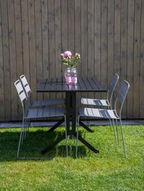 Krzesło ogrodowe z metalu Lina, Szary, S 47 x G 55 cm