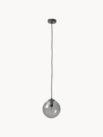 Lampadario sferico in vetro Beth, Paralume: vetro, Grigio, nero, Ø 30 cm