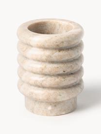 Vaso in marmo Orta, alt. 13 cm, Marmo, Beige marmorizzato, Ø 10 x Alt. 13 cm