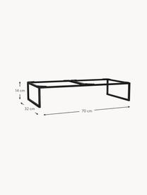 Structure de module Frame, larg. 70 cm, Aluminium, revêtement par poudre, Noir, larg. 70 x long. 14 cm