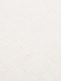 Bank Beverly, Bekleding: polyester, Frame: eucalyptushout, Poten: gepoedercoat metaal, Geweven stof crèmekleurig, B 110 x H 46 cm