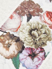 Handtuch Fleur in verschiedenen Grössen, mit Blumen-Bordüre, 97% Baumwolle, 3% Polyester, Cremeweiss, Mehrfarbig, Handtuch, B 60 x L 100 cm