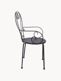 Silla de jardín Etienne, 2 uds., Gris oscuro, An 49 x Al 89 cm