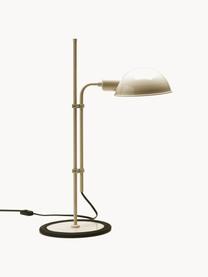 Grande lampe de bureau orientable Funiculí, Beige clair, haute brillance, larg. 20 x prof. 36 cm