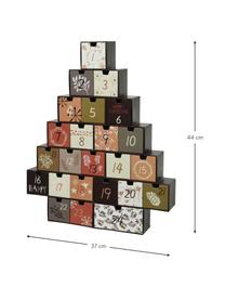 Adventný kalendár Riko, Papier, Čierna, viacfarebná, Š 37 x V 44 cm