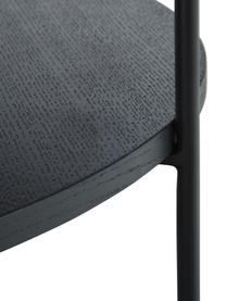 Tavolino rotondo da salotto in legno Renee, Ripiani: pannello MDF (fibra a med, Struttura: metallo verniciato a polv, Nero, Ø 90 cm