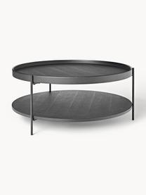 Table basse ronde en bois Renee, Noir, Ø 90 cm