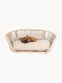 In- & Outdoor-Hundebett Vogue, Bezug: Acrylic-Outdoor-Gewebe De, Rahmen: Aluminium, pulverbeschich, Hellbeige, Beige, B 110 x T 74 cm