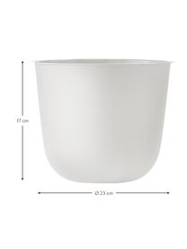 Großer Pflanztopf Wire Pot aus Stahl, Stahl, pulverbeschichtet, Weiß, Ø 23 x H 17 cm