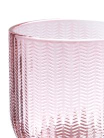 Tandenborstelbeker Emilia van glas, Glas, Roze, Ø 8 x H 8 cm