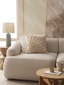 Housse de coussin 45x45 en coton beige Ilari, 100 % coton, Beige, larg. 45 x long. 45 cm