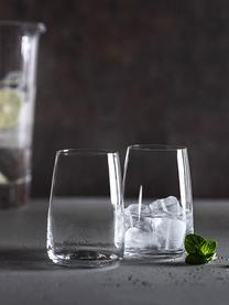 Verres à eau en cristal Vivid Senses, 4 pièces, Verre cristal Tritan, Transparent, Ø 8 x haut. 12 cm, 500 ml