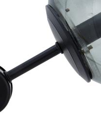 Vloerlamp Aurelia in zwart, Lampvoet: gepoedercoat metaal, Zwart, grijs, Ø 25 x H 155 cm