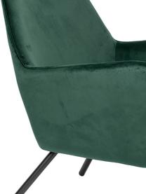 Zamatové kreslo v zelenej farbe Bon, Zamatová zelená, Š 80 x H 76 cm