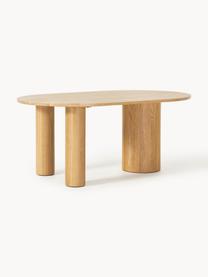 Oválný jídelní stůl z dubového dřeva Dunia, 180 x 110 cm, Masivní dubové dřevo, olejované

Tento produkt je vyroben z udržitelných zdrojů dřeva s certifikací FSC®., Dubové dřevo, světle olejované, Š 180 cm, H 110 cm