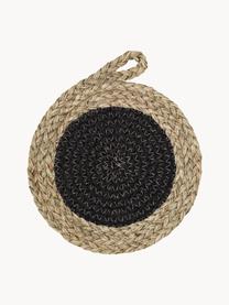 Sottopentola in fibra naturale Trive, Alghe, Marrone chiaro, nero, Ø 26 cm
