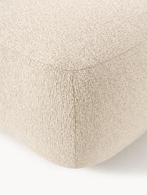 Bouclé-Hocker Sofia, Bezug: Bouclé (100 % Polyester) , Gestell: Fichtenholz, Spanplatte, , Bouclé Hellbeige, B 75 x T 96 cm