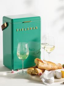 Handgefertigte Kühlbox Parisian, Box: Kunststoff, Griff: Leder, Grün, B 28 x H 38 cm