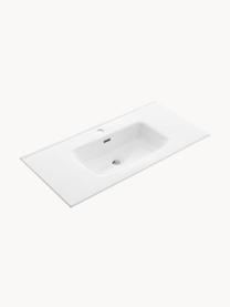 Set lavabo Ago 4 pz, Lampada: acciaio rivestito, Superficie dello specchio: lastra di vetro, Antracite opaco effetto cemento, Larg. 61 x Alt. 190 cm