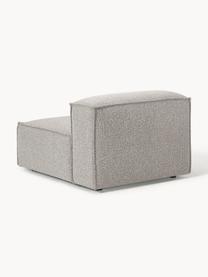 Module central en tissu bouclette Lennon, Bouclette taupe, larg. 89 x prof. 119 cm