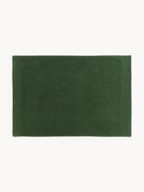 Koupelnový kobereček z organické bavlny s protiskluzovou vrstvou Premium, 100 % bio bavlna, s certifikátem GOTS, Tmavě zelená, Š 50 cm, D 70 cm