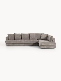 XL Ecksofa Tribeca, Bezug: 100 % Polyester Der strap, Gestell: Buchenholz, Kiefernholz, , Füße: Kiefernholz Dieses Produk, Webstoff Taupe, B 326 x T 192 cm, Eckteil rechts