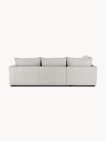 Ecksofa Tribeca, Bezug: 100 % Polyester Der hochw, Gestell: Massives Kiefernholz, Füße: Massives Buchenholz, lack, Webstoff Hellgrau, B 315 x T 228 cm, Eckteil links