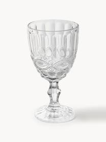 Weingläser Blend mit Strukturmuster, 6er-Set, Glas, Transparent, Ø 9 x H 17 cm, 300 ml
