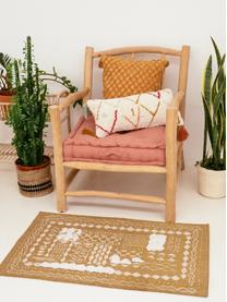 Poszewka na poduszkę z chwostami w stylu boho Asila, 100% bawełna, Odcienie kremowego, wielobarwny, S 30 x D 60 cm