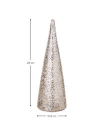 Svetelná dekorácia LED na batérie Velma, V 26 cm, Sklo, Odtiene striebornej, Ø 8 x V 26 cm