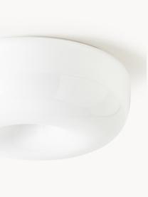 Plafón LED Pouff, Plástico pintado, Blanco, Ø 46 x Al 16 cm