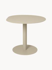 Table de forme organique Pond, Ø 88 cm, Acier de structure, revêtu par poudre et galvanisé, Beige clair, mat, Ø 88 cm