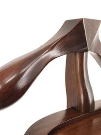 Galán artesanal Flamingo, Madera de caoba
Accesorios de bronce, Marrón, An 47 x Al 122 cm