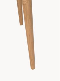 Holz-Highboard Barbier mit Rolltüren und geriffelter Front, Korpus: Mitteldichte Holzfaserpla, Einlegeböden: Hartglas, Eschenholz, B 100 x H 140 cm