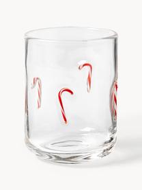 Bicchieri per l'acqua in vetro soffiato Candy, 4 pz., Vetro, Trasparente, Larg. 8 x Alt. 11 cm, 370 ml