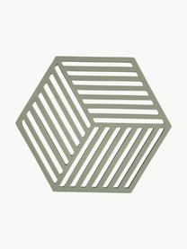 Silikónová podložka Hexagon, Silikón, Olivovozelená, Š 14 x D 16 cm