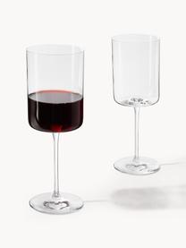 Copas de vino tinto Xavia, 4 uds., Cristal, Transparente, Ø 8 x Al 22 cm, 420 ml