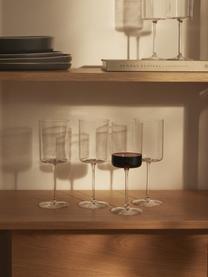 Rotweingläser Xavia aus Kristallglas, 4 Stück, Kristallglas, Transparent, Ø 8 x H 22 cm, 420 ml