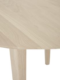 Table ronde bois de chêne clair Archie, Ø 110 cm, Chêne massif, laqué
100 % bois FSC issu d'une sylviculture durable, Bois de chêne sonoma, Ø 110 x haut. 76 cm