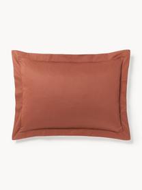 Taie d'oreiller en satin de coton Premium, Terracotta, larg. 50 x long. 70 cm