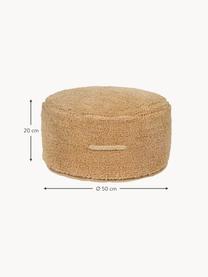 Pouf pour enfant fait main Chill, Ocre, Ø 50 x haut. 20 cm