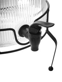 Grand distributeur de boissons avec support Maxim, Transparent, noir, 8 L