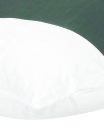 Baumwollperkal-Kopfkissenbezüge Banana mit Blattmotiv, 2 Stück, Webart: Perkal Fadendichte 180 TC, Vorderseite: GrüntöneRückseite: Weiß, Uni, B 40 x L 80 cm